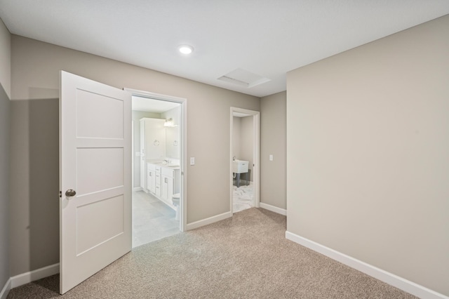 2627 Arbor Dr, Buffalo, MN 55313 - unfurnished bedroom featuring carpet flooring, ensuite bath, and recessed lighting