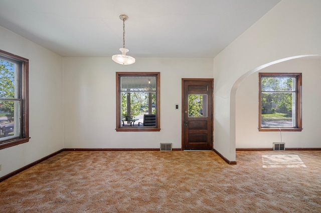 431 19 1/2 Ave N, Saint Cloud, MN 56303 - entrance foyer featuring arched walkways and carpet
