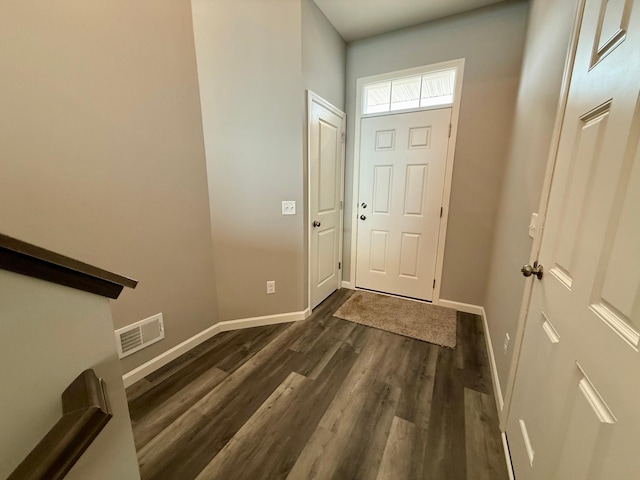 2811 Ivory Ave NE, Saint Michael, MN 55330 - entryway with baseboards and dark wood-style floors