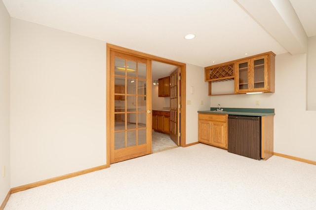 508 Woodside Ct, Shakopee, MN 55379 - indoor wet bar with dishwashing machine, light carpet, and recessed lighting