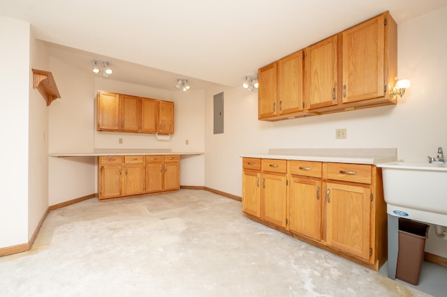 508 Woodside Ct, Shakopee, MN 55379 - kitchen featuring electric panel, light countertops, and concrete flooring