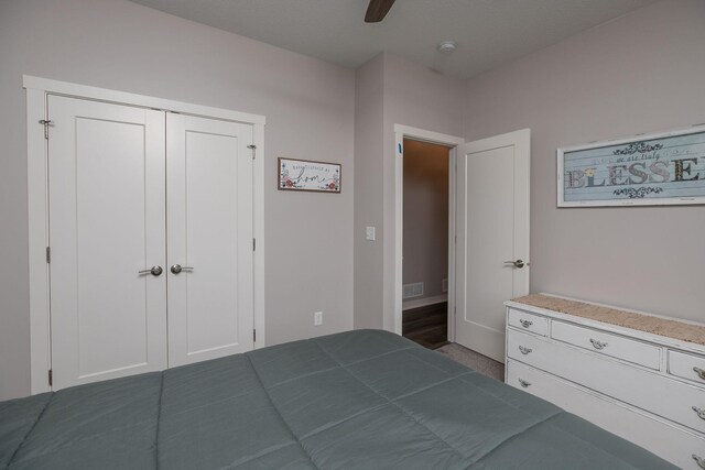 1427 Amco Dr SE, Chatfield, MN 55923 - bedroom featuring ceiling fan and a closet