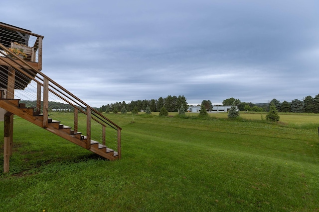 1427 Amco Dr SE, Chatfield, MN 55923 - view of grassy yard featuring stairs