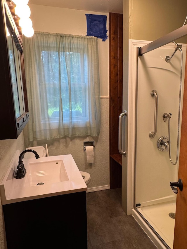 20247 410th Ave, Mickinock Twp, MN 56751 - full bath featuring a stall shower and vanity