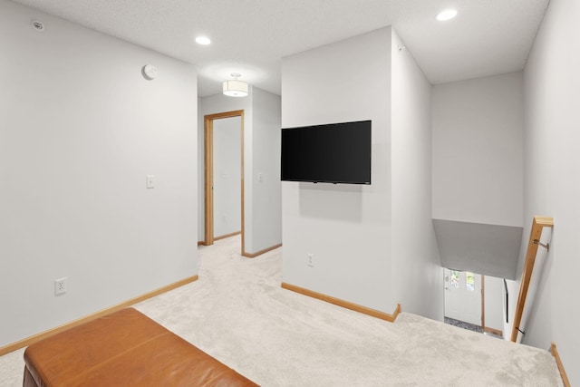 8479 Forestview Ln N, Maple Grove, MN 55369 - stairway featuring carpet flooring and recessed lighting