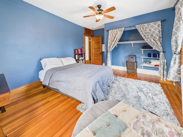 905 3rd Ave SW, Pine City, MN 55063 - bedroom featuring wood finished floors and a ceiling fan