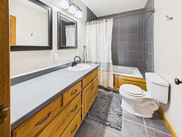 905 3rd Ave SW, Pine City, MN 55063 - bathroom with vanity, tile patterned floors, and shower / bath combo