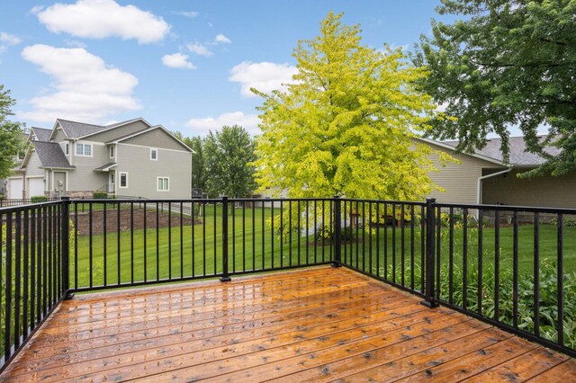 1110 Lilac Ct, Waconia, MN 55387 - deck featuring a lawn