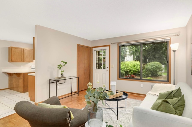 5960 Fernwood St, Shoreview, MN 55126 - living area featuring baseboards
