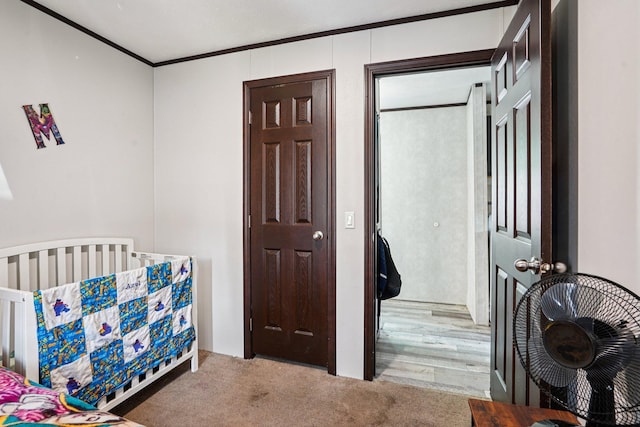 217 Mayfair Rd, Vadnais Heights, MN 55127 - carpeted bedroom featuring crown molding