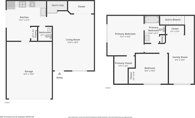 2001 Gresham Ave N, Oakdale, MN 55128 - view of home floor plan