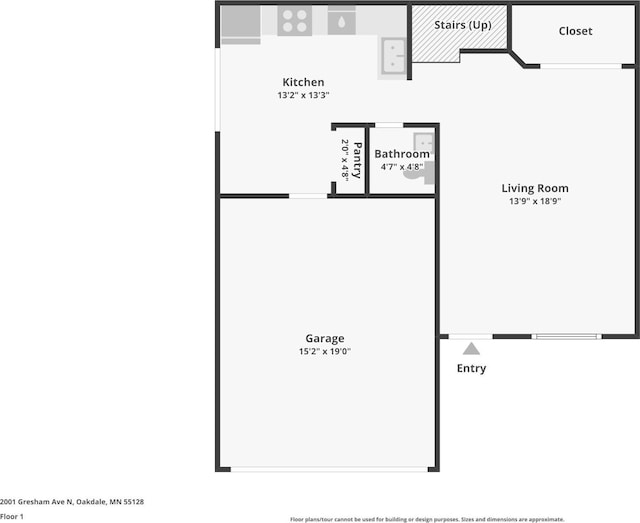 2001 Gresham Ave N, Oakdale, MN 55128 - view of floor plan / room layout