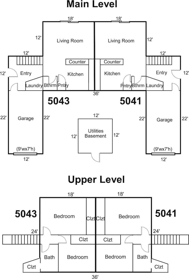 5019/5021 Ojibwa Rd, Brainerd, MN 56401 - view of property floor plan