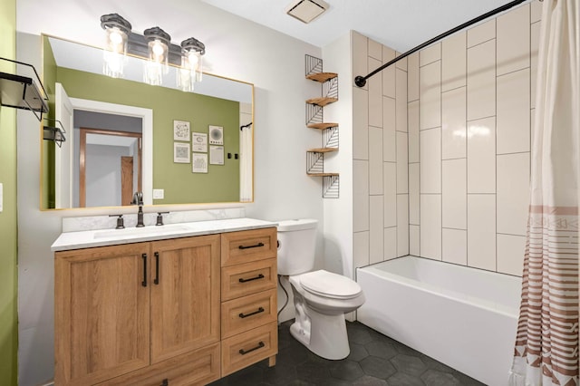 1830 Donegal Dr Unit 11, Woodbury, MN 55125 - full bath featuring vanity, tile patterned flooring, and shower / tub combo