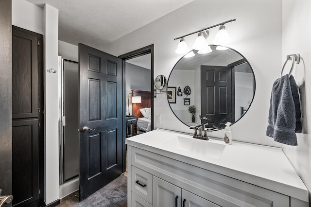 11847 Meadow Curv, Lindstrom, MN 55045 - bathroom featuring vanity and a stall shower