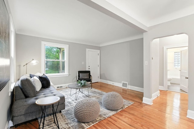 4529 17th Ave S, Minneapolis, MN 55407 - living room with light wood-style floors and baseboards