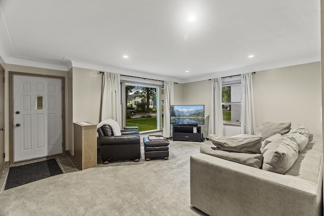 5524 34th Ave S, Minneapolis, MN 55417 - carpeted living room with recessed lighting