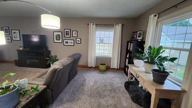 717 2nd Ave SW, Pipestone, MN 56164 - living room with carpet flooring and healthy amount of natural light