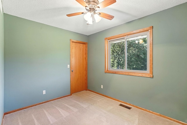 14226 310th Ave, Princeton, MN 55371 - carpeted empty room with a textured ceiling and ceiling fan