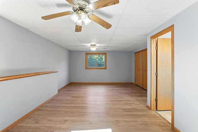14226 310th Ave, Princeton, MN 55371 - spare room with light wood-style flooring and a paneled ceiling