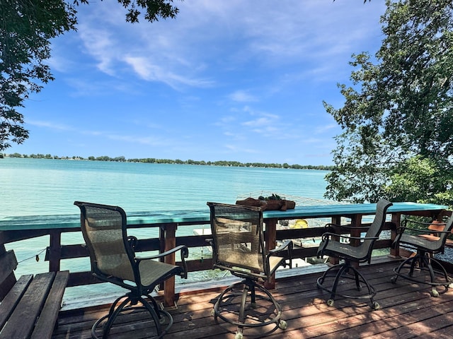 34 Shady Rest Rd, Lake Sarah Twp, MN 56132 - deck featuring a water view