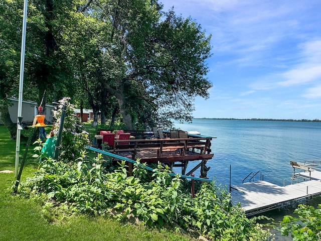 34 Shady Rest Rd, Lake Sarah Twp, MN 56132 - dock featuring a water view