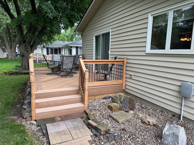 1204 Garflield Ave, Albert Lea, MN 56007 - deck featuring outdoor dining space