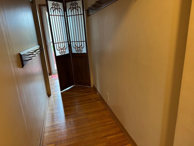 1204 Garflield Ave, Albert Lea, MN 56007 - doorway to outside with wood finished floors and baseboards