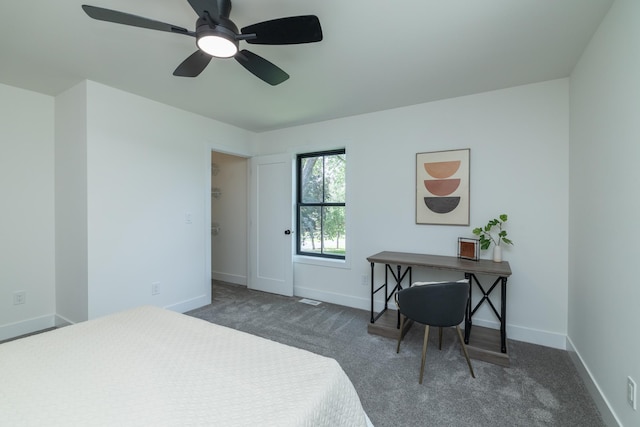 625 Ivy Falls Ave, Mendota Heights, MN 55118 - carpeted bedroom with baseboards and ceiling fan