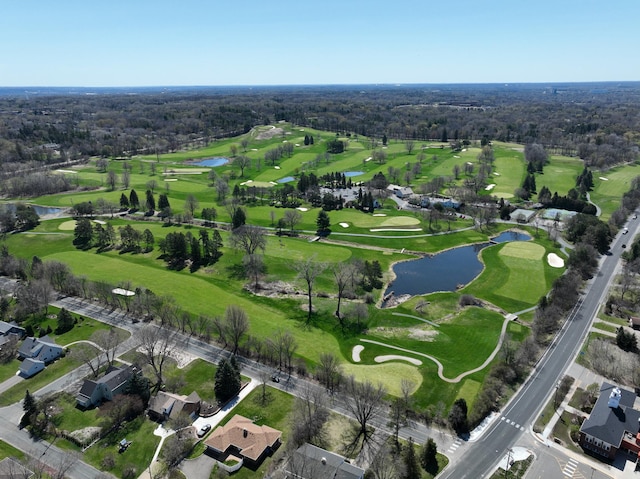 625 Ivy Falls Ave, Mendota Heights, MN 55118 - aerial view of property and surrounding area featuring a large body of water and a golf course