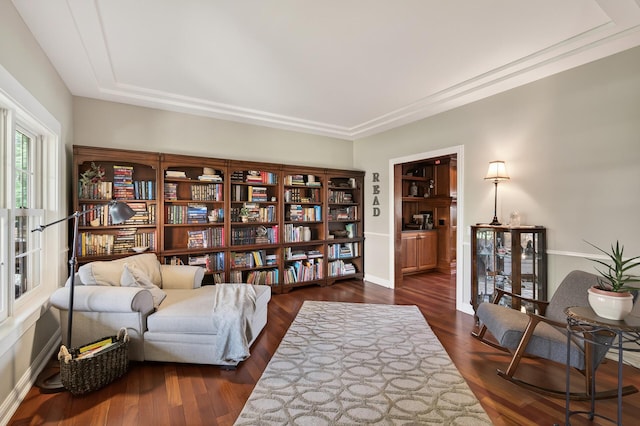 7471 260th St, Wyoming, MN 55092 - sitting room with dark wood-type flooring and baseboards
