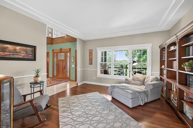 7471 260th St, Wyoming, MN 55092 - sitting room featuring hardwood / wood-style floors