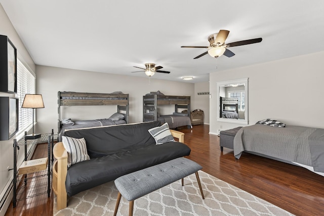 7471 260th St, Wyoming, MN 55092 - bedroom featuring wood finished floors and ceiling fan