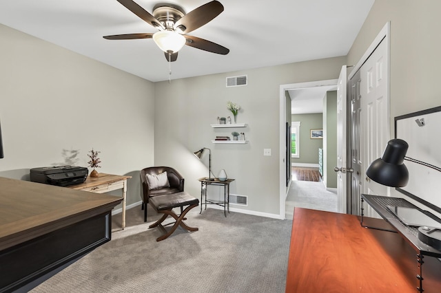 7471 260th St, Wyoming, MN 55092 - living area with ceiling fan and carpet