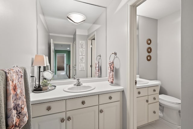 7471 260th St, Wyoming, MN 55092 - bathroom featuring vanity and tile patterned floors