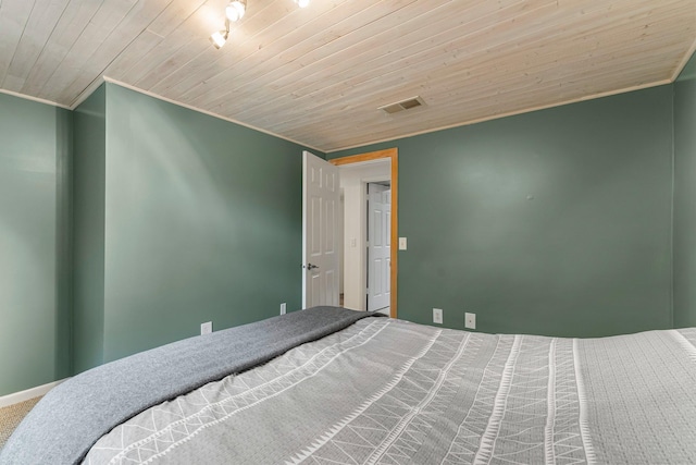 6071 Red Fox Run, North Branch, MN 55056 - bedroom with crown molding and wood ceiling