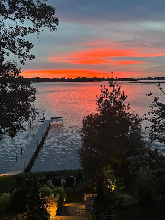 9525 Shore Trl N, Forest Lake, MN 55025 - dock featuring a water view