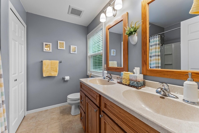 15618 Emerald Dr N Unit 2, Hugo, MN 55038 - bathroom featuring double vanity and a shower with shower curtain