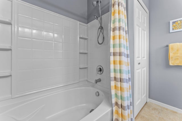 15618 Emerald Dr N Unit 2, Hugo, MN 55038 - full bath featuring shower / bath combo and tile patterned floors