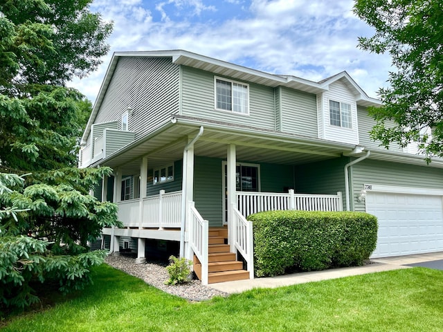7748 Palomino Ave NE, Otsego, MN 55330 - view of front of house featuring an attached garage, a porch, and a front yard