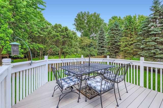 791 139th Ln NW, Andover, MN 55304 - deck with outdoor dining area and a yard