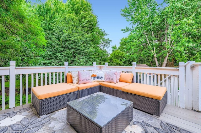 791 139th Ln NW, Andover, MN 55304 - wooden deck with an outdoor living space