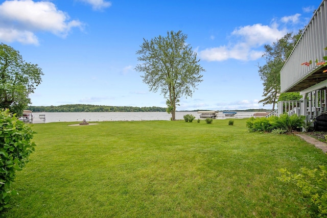 50945 Almond Ave, Nessel Twp, MN 55080 - view of green lawn with a water view