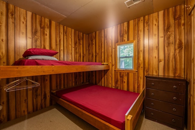 40936 Yost Rd, Emily, MN 56447 - bedroom featuring a sauna and wood walls