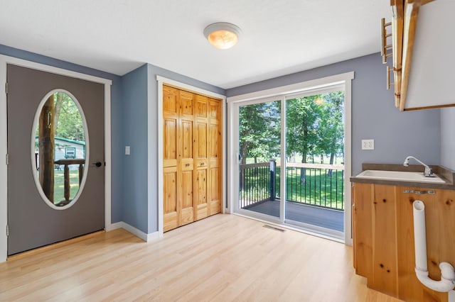 26952 Alpha Ln, Center Twp, MN 56465 - foyer featuring light wood-style flooring and healthy amount of natural light