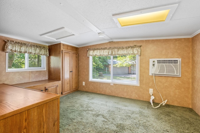 26952 Alpha Ln, Center Twp, MN 56465 - spare room with a wall unit AC, light carpet, plenty of natural light, and vaulted ceiling
