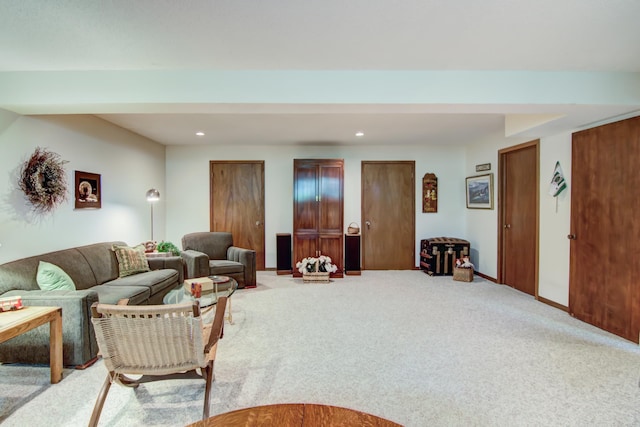 715 River Heights Rd SW, Menomonie, WI 54751 - living room with carpet flooring and recessed lighting
