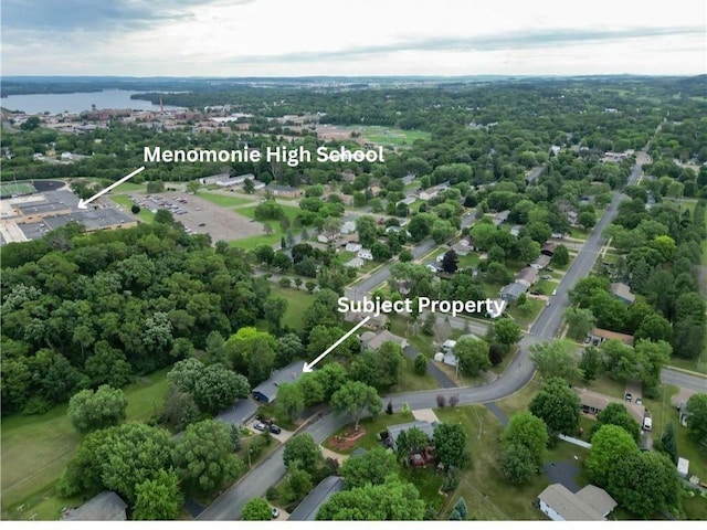 715 River Heights Rd SW, Menomonie, WI 54751 - aerial view of a nearby body of water