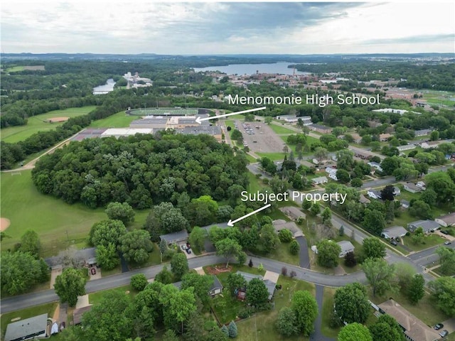 715 River Heights Rd SW, Menomonie, WI 54751 - drone / aerial view of a nearby body of water