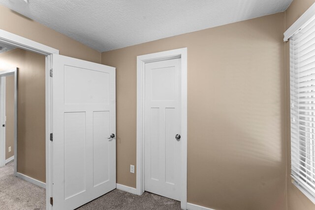 640 3rd St N, Dassel, MN 55325 - unfurnished bedroom featuring carpet floors and a textured ceiling
